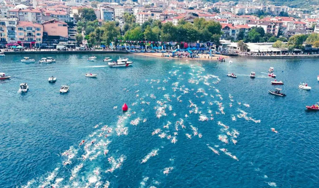Kocaeli’de Ulusal Açık Su Yüzme Yarışları’nda 471 yüzücü İzmit Körfezi’ni