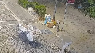 Kırklareli’nin Lüleburgaz ilçesinde yağmur suyu mazgallarını çaldığı tespit edilen şüpheli,