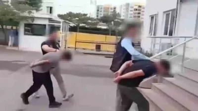 Sultanbeyli’de ormanlık alanda çıkan yangınıyla ilgili polis ekipleri tarafından düzenlenen