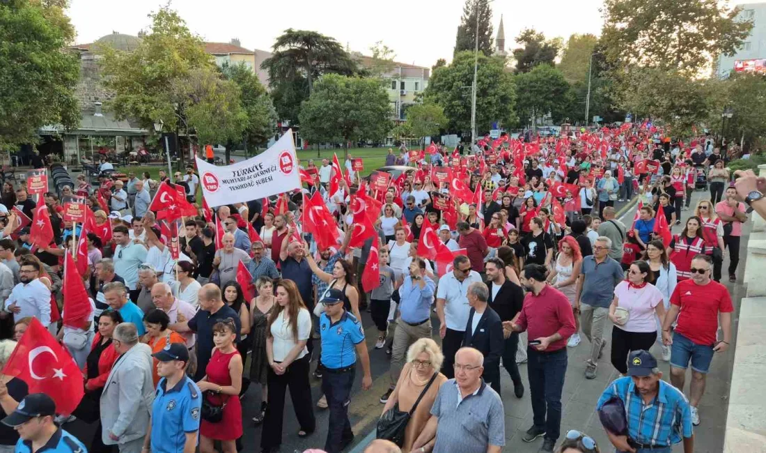 Tekirdağ’da 30 Ağustos Zafer Bayramı’nın 104’üncü yıl dönümü dolayısıyla düzenlenen