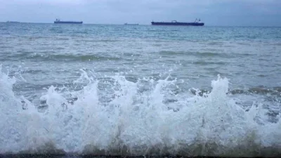 Tekirdağ’ın Saray ilçesinde, olumsuz hava ve deniz şartları nedeniyle denize
