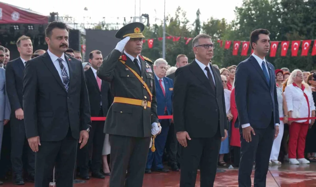 Tuzla’da 30 Ağustos Zafer Bayramı’nın 104’üncü yıl dönümü dolayısıyla düzenlenen