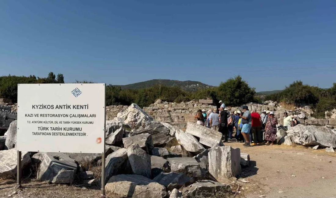 Balıkesir’in Erdek ilçesinde bulunan 2 bin 800 yıllık Kyzikos Antik