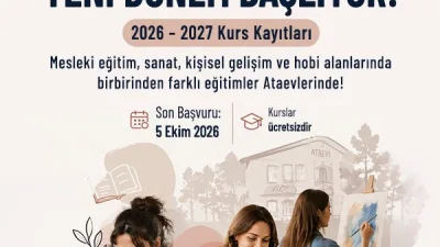 Ataşehir Belediyesi’nin Ataevlerinde meslek ve hobi alanlarında düzenlenen kurslar için