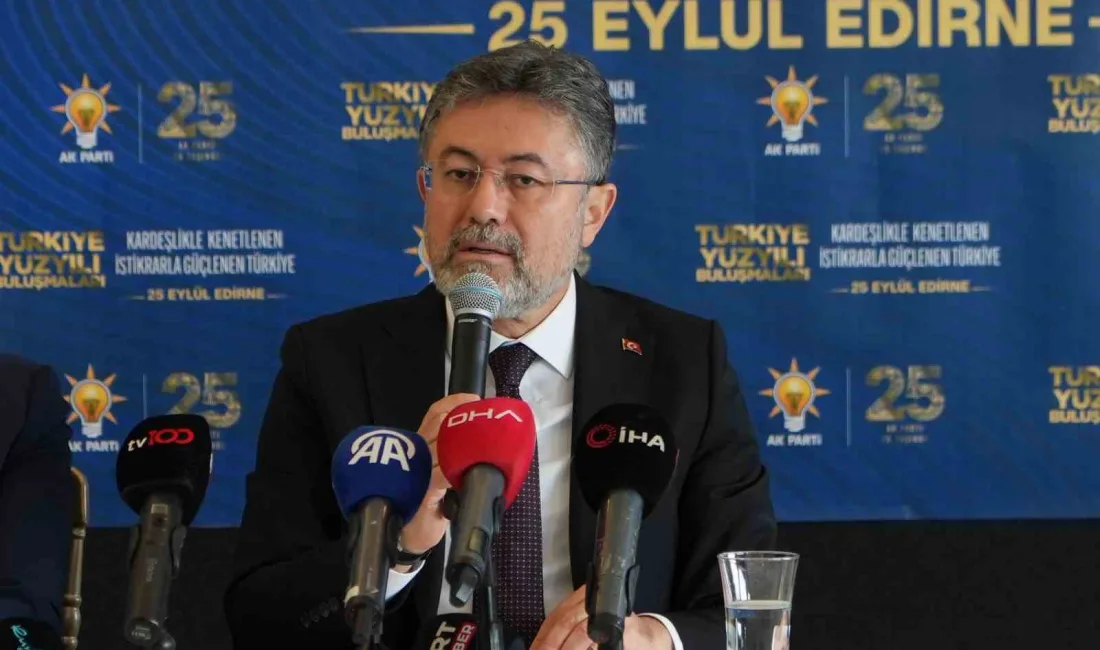 Tarım ve Orman Bakanı İbrahim Yumaklı, Edirne’de yaptığı açıklamada Avrupa