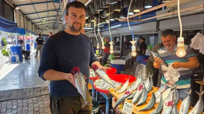 Bandırma’da balık sezonunun hareketlenmesiyle birlikte tezgâhlarda balık çeşitliliği artarken, yaklaşık