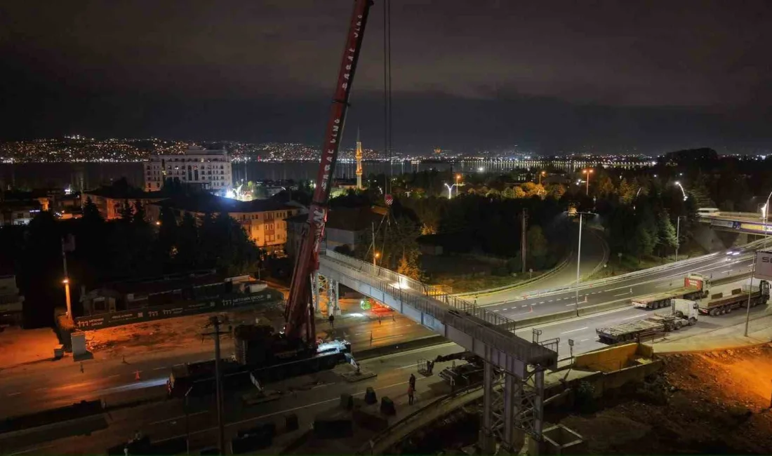 Kocaeli Büyükşehir Belediyesi tarafından yürütülen Başiskele Kavşağı Koridor Projesi’nde çalışmalar