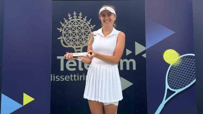 Ankara’da Topspin Tenis Spor Kulübü’nde düzenlenen WTA 125 seviyesindeki Türk