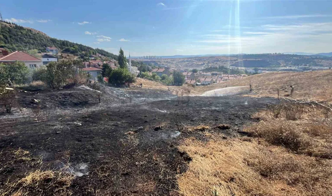 Bilecik’in Bozüyük ilçesinde meydana gelen otluk yangını ekiplerin zamanında müdahalesiyle