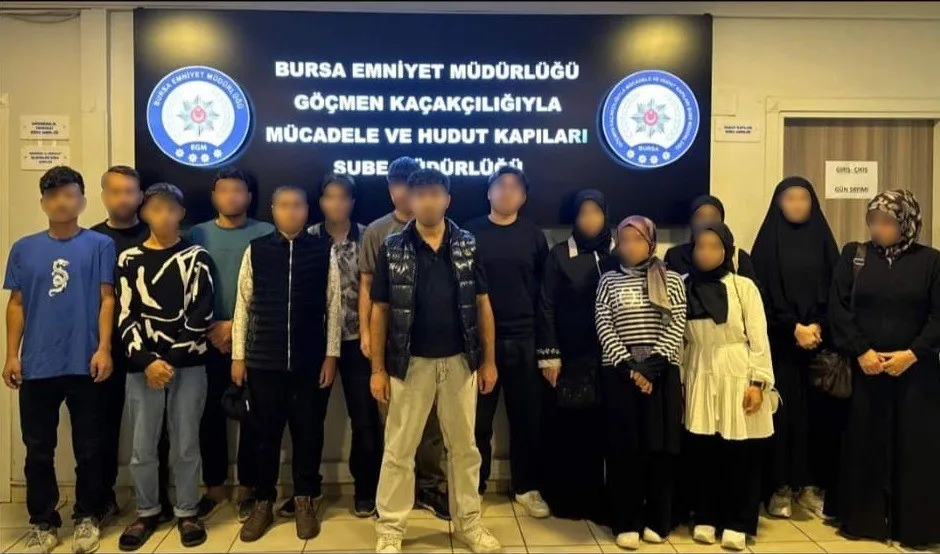 Bursa’da düzensiz göç ve göçmen kaçakçılığıyla mücadele kapsamında il genelinde