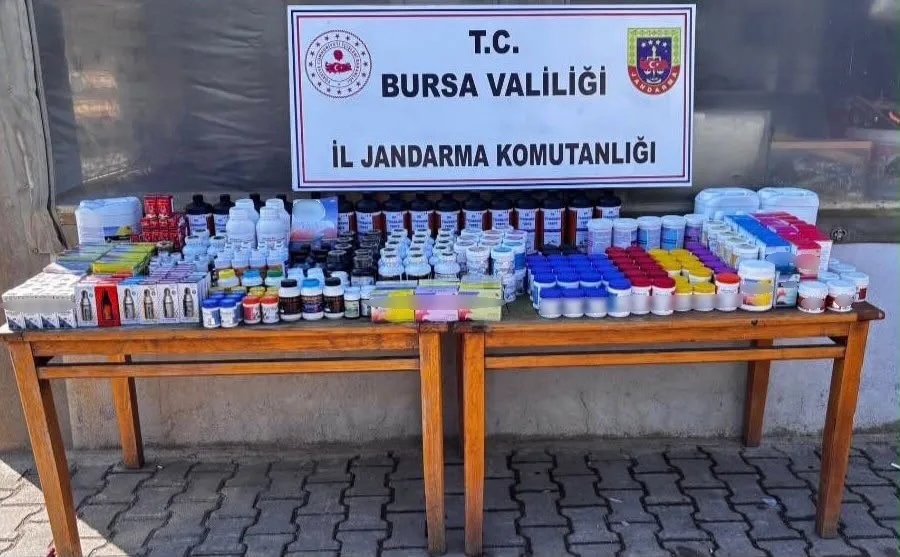 Bursa’nın Gürsu ilçesinde jandarma ekiplerince düzenlenen operasyonda piyasa değeri yaklaşık