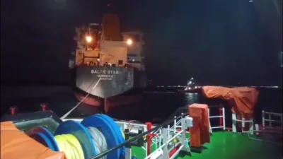 Çanakkale Boğazı’ndan geçen 182 metre boyundaki ’BALTIC STAR’ isimli kimyasal
