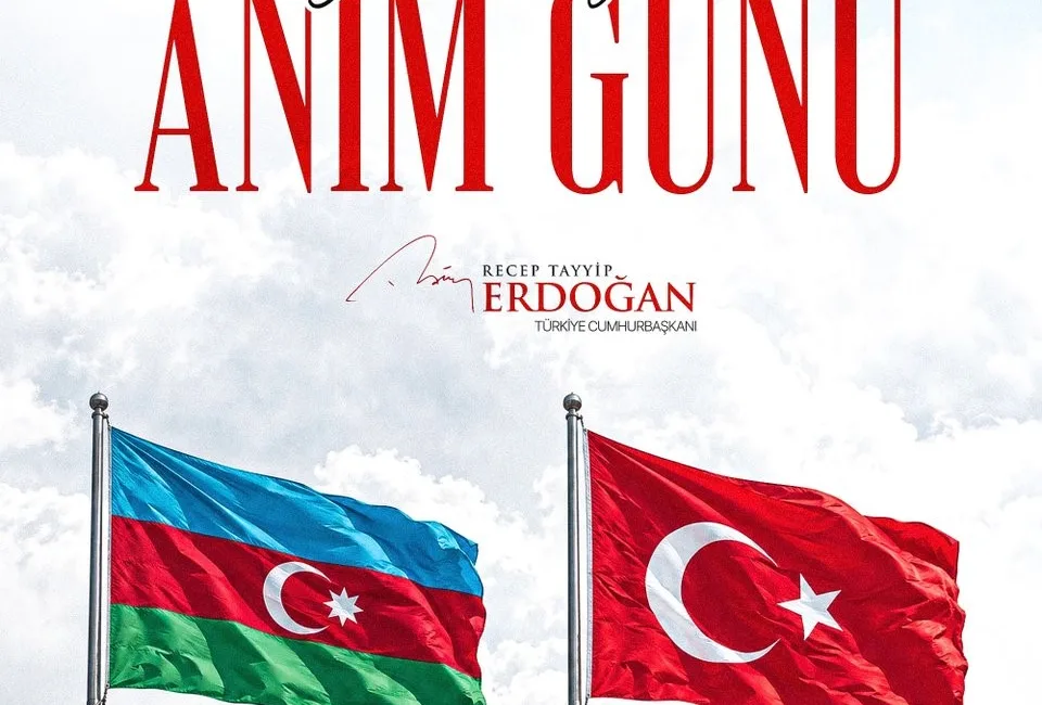 Cumhurbaşkanı Recep Tayyip Erdoğan, “27 Eylül Azerbaycan Anım Günü” dolayısıyla