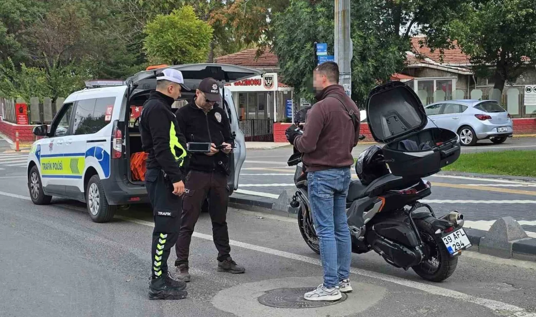 Tekirdağ’ın Hayrabolu ilçesinde İlçe Emniyet Müdürlüğü Trafik Tescil ve Denetleme