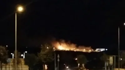 Kırklareli’nin Lüleburgaz ilçesinde otluk alanda başlayan yangın, çevredeki tarım arazileri