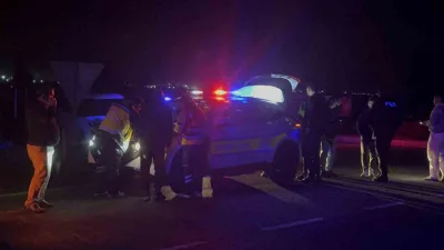Tekirdağ’ın Muratlı ilçesinde çevreyolunun Kırkkepenekli Mahallesi kavşağında gece saatlerinde iki