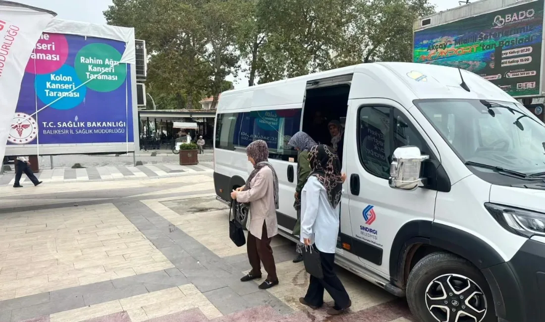 Sındırgı Belediyesi, kırsal mahallelerde yaşayan ve kanser taramasından yararlanmak isteyen