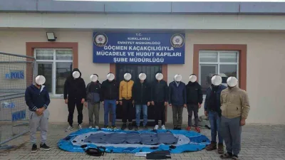 Kırklareli’nin Babaeski ilçesinde göçmen kaçakçılığına yönelik operasyonda 7 yabancı uyruklu
