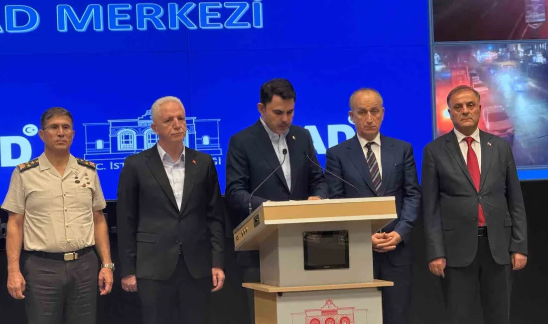 Çevre, Şehircilik ve İklim Değişikliği Bakanı Murat Kurum, İstanbul’da yaşanan