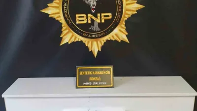 Balıkesir’de polis ekiplerinin düzenlediği operasyonda, yaklaşık 100 kilogram bonzai üretilebilecek