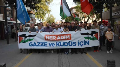 Balıkesir’de, 7 Ekim Aksa Tufanı’nın yıl dönümü dolayısıyla Sivil Toplum