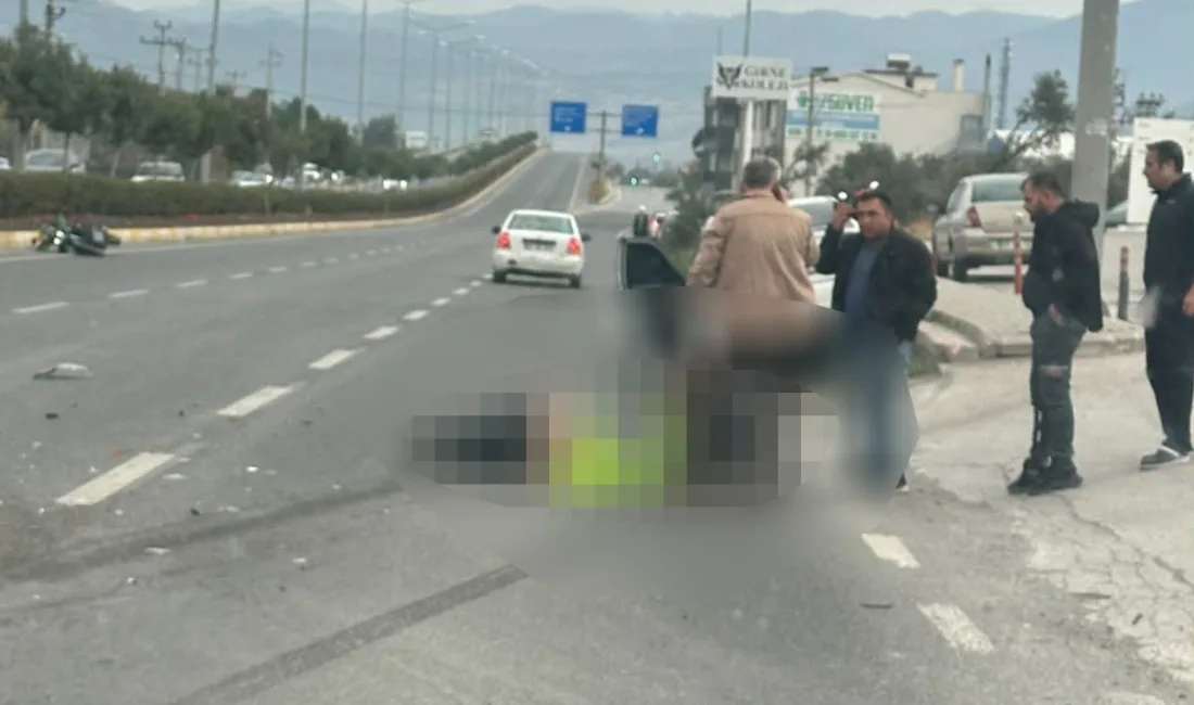 Balıkesir’in Edremit ilçesinde otomobil ile motosikletin çarpıştığı kazada 1 kişi