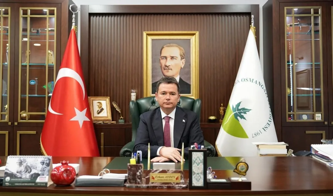 Osmangazi Belediye Başkanı Erkan Aydın, Türkiye Cumhuriyeti’nin 103’üncü kuruluş yıl