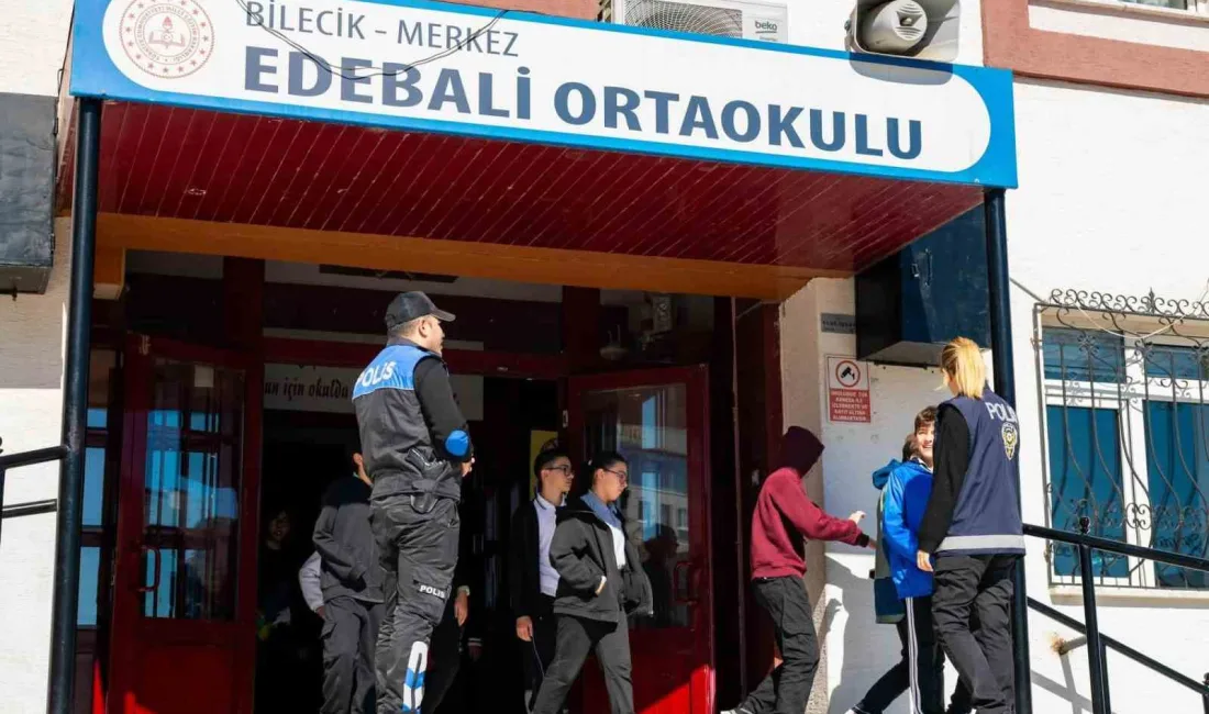 Bilecik’te okul çevrelerinde öğrencilerin güvenliğini sağlamak amacıyla sıkı denetimler uygulandı.