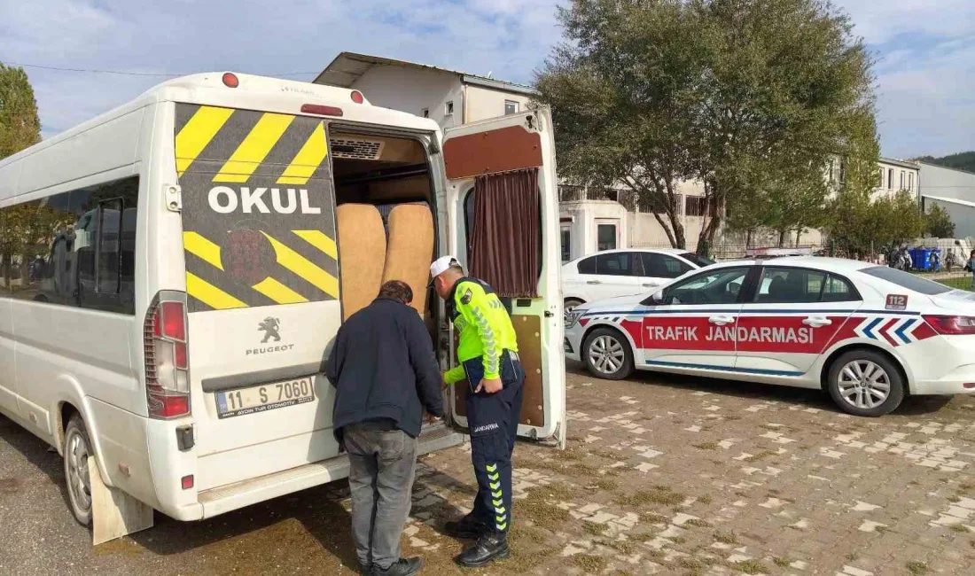 Bilecik’in Osmaneli ilçesinde okul servis araçları ve şoförlerine yönelik denetim
