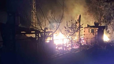Bursa’da sobanın açık bırakılması sonucu çıktığı belirtilen yangın, itfaiye ekiplerinin