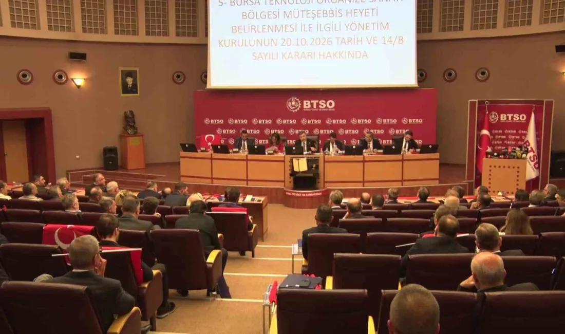 Bursa Ticaret ve Sanayi Odası (BTSO) meclis toplantısında TEKNOSAB Müteşebbis