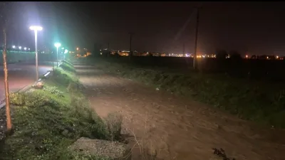 Bursa’nın Yenişehir ilçesinde etkili olan aşırı yağış, tarım arazilerini sular