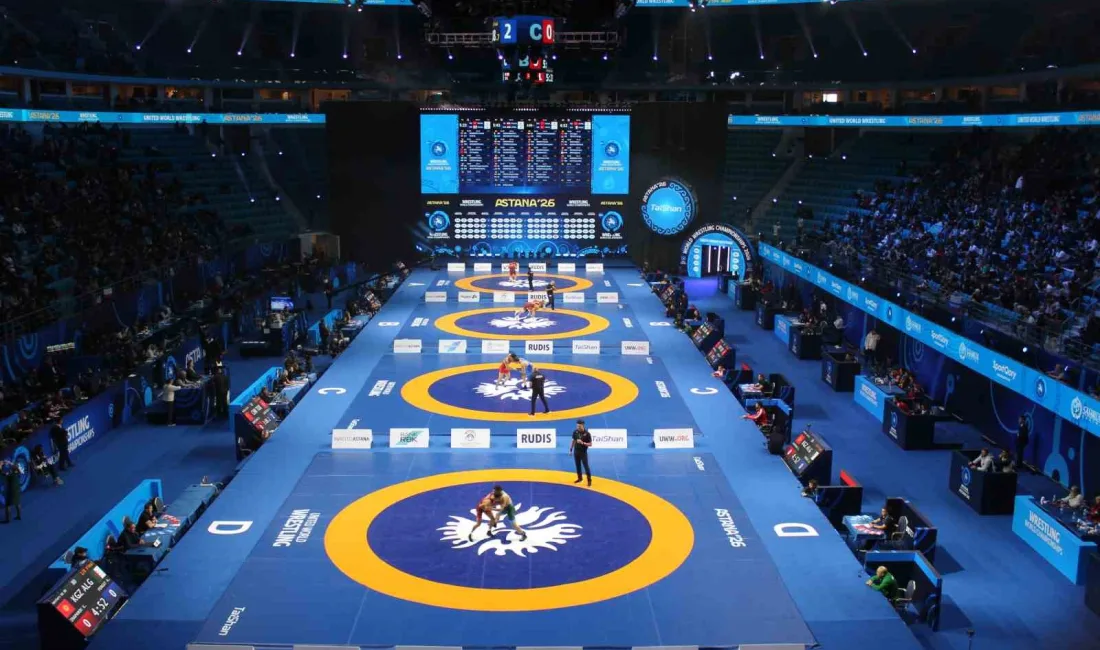 Kazakistan’ın Astana kentinde gerçekleştirilen 2026 Dünya Büyükler Güreş Şampiyonası’nda erkekler