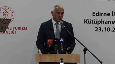 Kültür ve Turizm Bakanı Mehmet Nuri Ersoy’un katılımıyla açılan Edirne