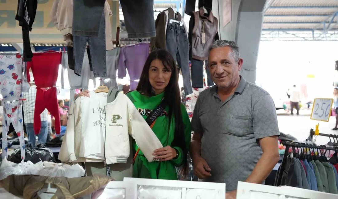 Edirne’de Balkan Pazarı, yerli vatandaşların yanı sıra Bulgaristan’dan gelen turistlerin