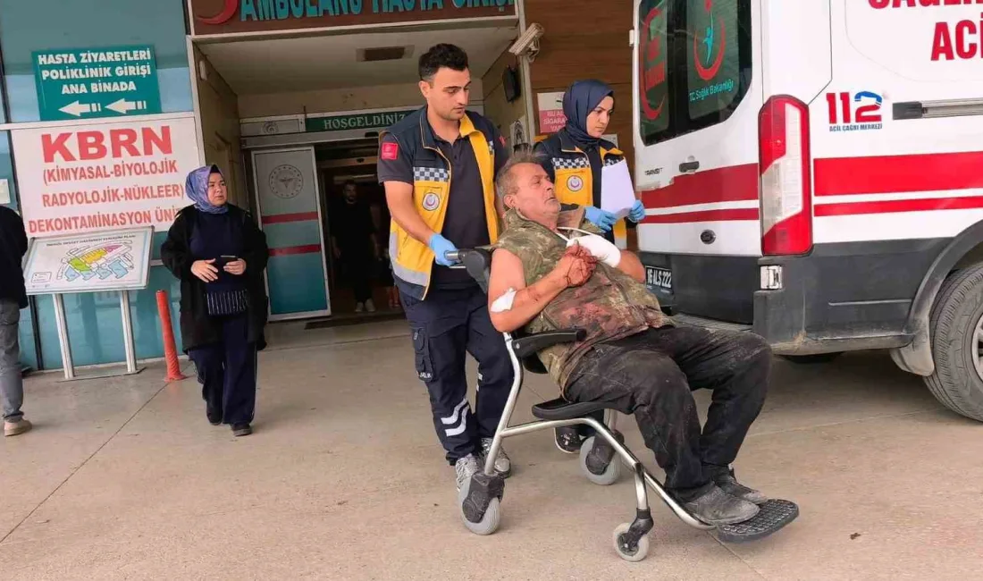 Bursa’nın İnegöl ilçesinde odun kesimi sırasında motorlu testereye elini kaptıran