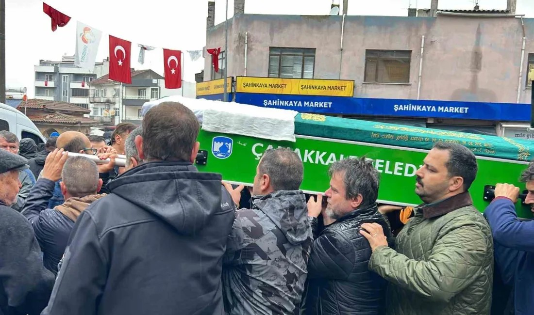 Çanakkale’deki feci kazada hayatını kaybeden sürücü son yolculuğuna uğurlandı. Kaza,