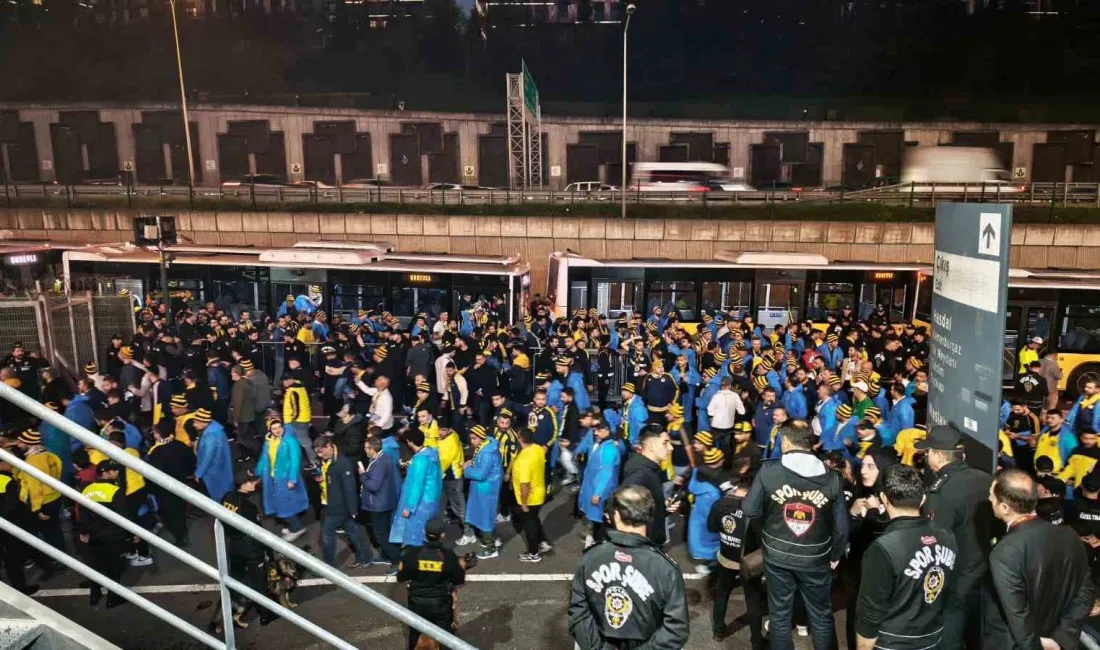 Fenerbahçe taraftarları, yaklaşık 2400 kişiyle Galatasaray derbisi için RAMS Park’a