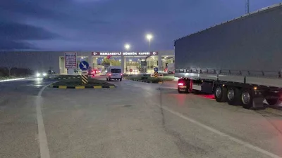 Edirne’nin Lalapaşa ilçesine bağlı Hamzabeyli Gümrük Kapısı karşısındaki Bulgaristan gümrüğünde