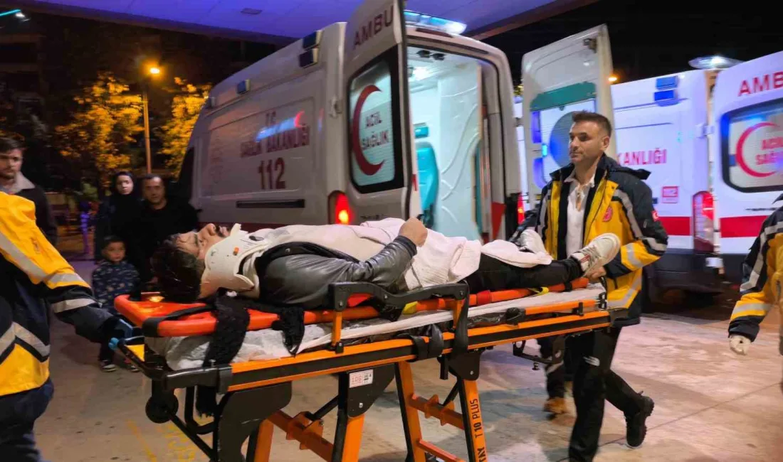 Bursa’nın İnegöl ilçesinde otomobil ile motosikletin çarpışması sonucu meydana gelen