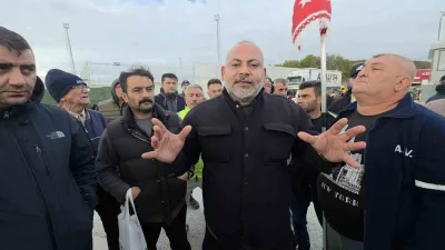 Edirne’de Kapıkule ve Hamzabeyli Sınır Kapıları’nda bekleyen tır şoförleri, Avrupa
