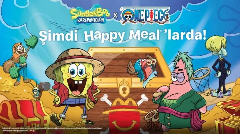 McDonald’s Türkiye, Sünger Bob’un neşeli dünyasıyla anime serisi One Piece’in