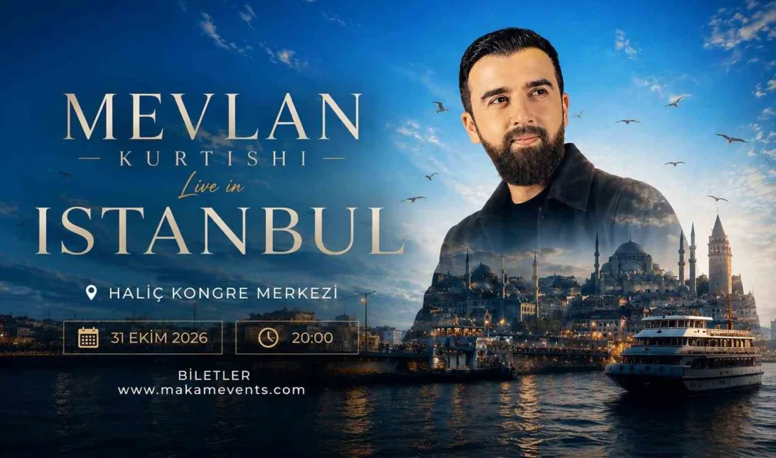 Uluslararası ilahi ve musiki sanatçısı Mevlan Kurtishi, cumartesi akşamı İstanbul’da
