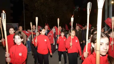 Bilecik’in Osmaneli ilçesinde 29 Ekim Cumhuriyet Bayramı’nın 103’inci Yıl Dönümü