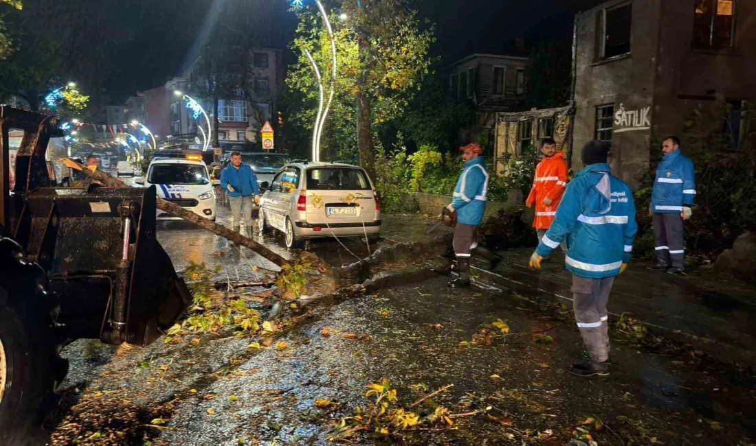 İstanbul’u etkisi altına alan şiddetli fırtına ve sağanak yağış, Şile’de