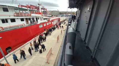 Tekirdağ’da Cumhuriyet Bayramı kapsamında ziyarete açılan Deniz Kuvvetleri Komutanlığına ait
