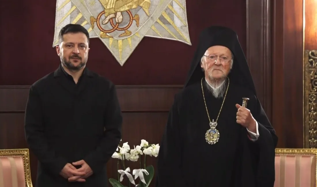 Ukrayna Devlet Başkanı Volodimir Zelenskiy, Fener Rum Patriği Bartholomeos ile